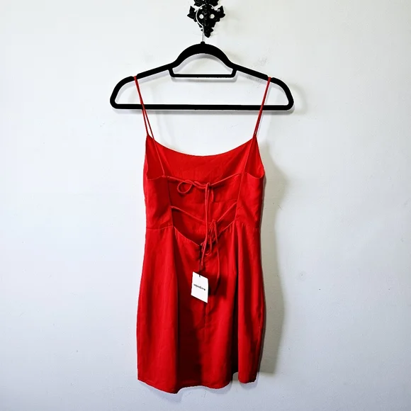 superdown Red Backless Dress - Picture 4 of 6